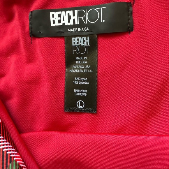 Beach Riot - Celine Holiday Plaid - One Piece Swimsuit - Picture 9 of 12